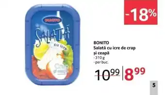 Selgros BONITO Salată cu icre de crap şi ceapă Ofertă