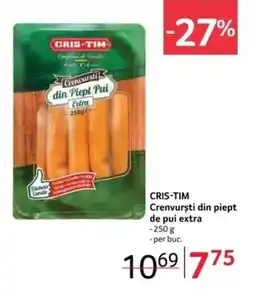 Selgros CRIS-TIM Crenvursti din piept de pui extra Ofertă