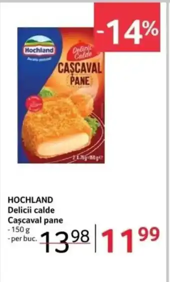 Selgros HOCHLAND Delicii calde Cascaval pane Ofertă