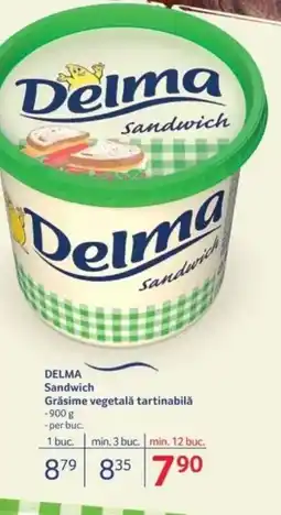 Selgros DELMA Sandwich Grăsime vegetală tartinabilǎ Ofertă