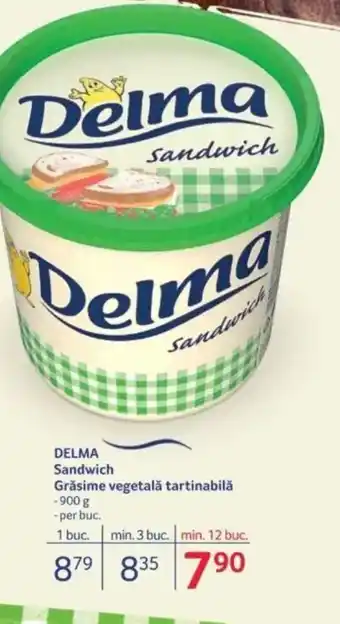 Selgros DELMA Sandwich Grăsime vegetală tartinabilǎ Ofertă