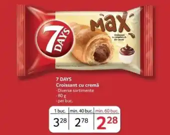 Selgros 7 DAYS Croissant cu cremă Ofertă