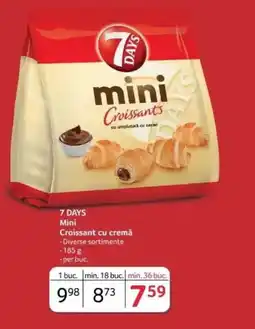 Selgros 7 DAYS Mini Croissant cu cremă Ofertă