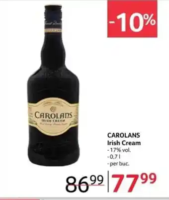 Selgros CAROLANS Irish Cream Ofertă