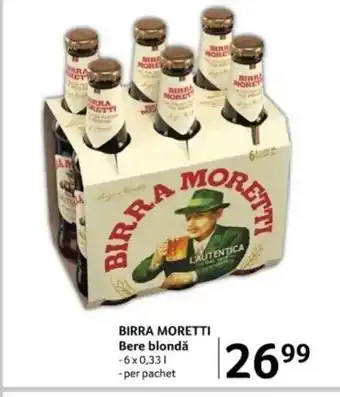 Selgros BIRRA MORETTI Bere blondă Ofertă