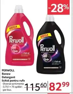 Selgros PERWOLL Renew Detergent lichid pentru rufe Ofertă