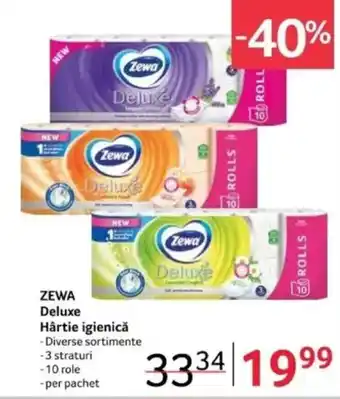 Selgros ZEWA Deluxe Hârtie igienică Ofertă