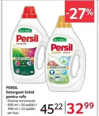 Selgros PERSIL Detergent lichid pentru rufe Ofertă