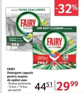 Selgros FAIRY Detergent capsule pentru mașina de spălat vase Ofertă