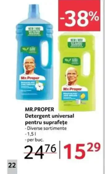 Selgros MR.PROPER Detergent universal pentru suprafețe Ofertă