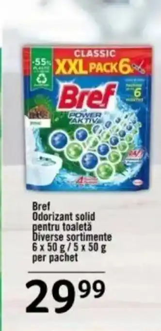 Selgros BREF Odorizant solid pentru toaletă Ofertă