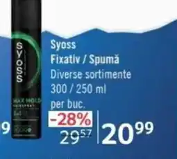 Selgros SYOSS Fixativ / Spumǎ Ofertă