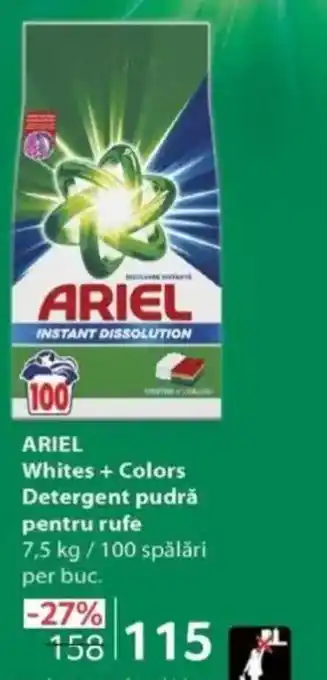 Selgros ARIEL Whites + Colors Detergent pudră pentru rufe Ofertă