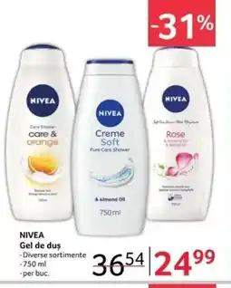 Selgros NIVEA Gel de duş Ofertă