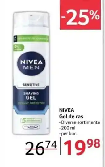 Selgros NIVEA Gel de ras Ofertă