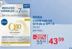 Selgros NIVEA Cremă anti-rid Q10 de zi SPF 15 Ofertă