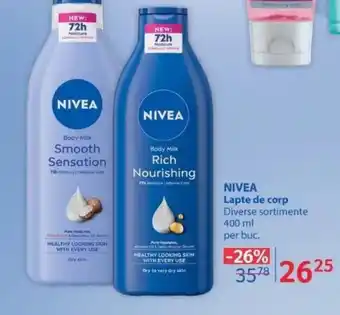 Selgros NIVEA Lapte de corp Ofertă