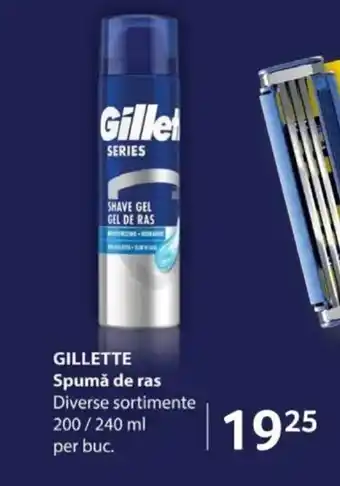 Selgros GILLETTE Spumǎ de ras Ofertă