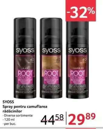 Selgros SYOSS Spray pentru camuflarea rădăcinilor Ofertă