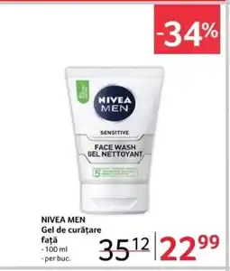 Selgros NIVEA Men Gel de curățare faţă Ofertă