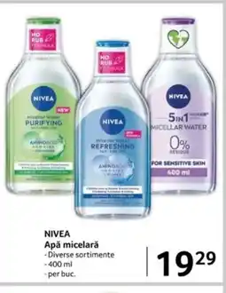 Selgros NIVEA Apǎ micelarǎ Ofertă