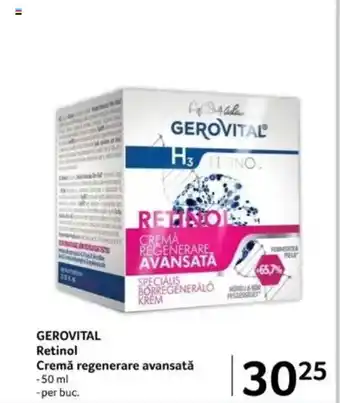 Selgros GEROVITAL Retinol Cremă regenerare avansată Ofertă