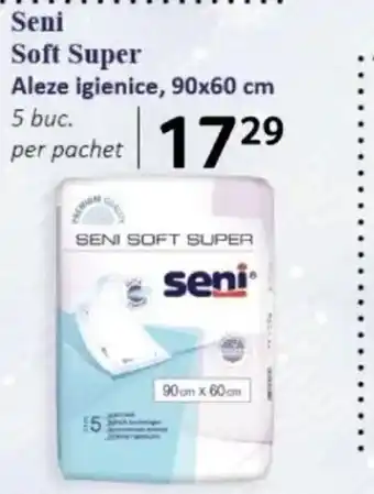 Selgros SENI Soft Super Aleze igienice, 90x60 cm Ofertă