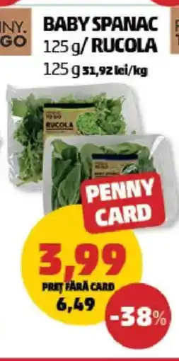 Penny Baby spanac / Rucola Ofertă