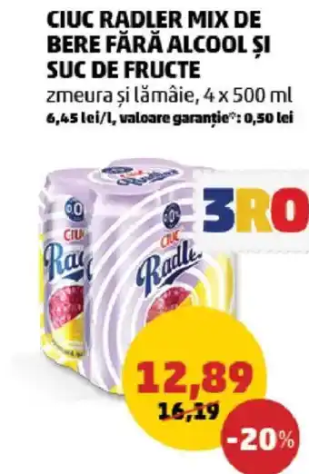 Penny CIUC radler mix de bere fără alcool și suc de fructe Ofertă