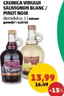 Penny Cronica vinului sauvignon blanc / pinot noir Ofertă