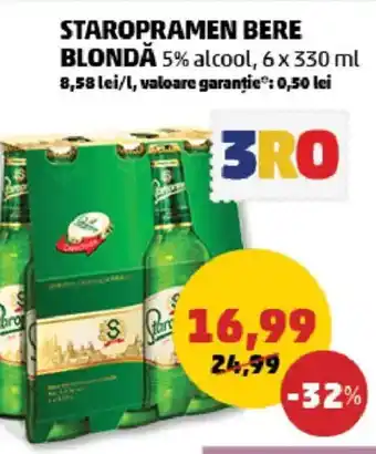 Penny STAROPRAMEN Bere blondă Ofertă