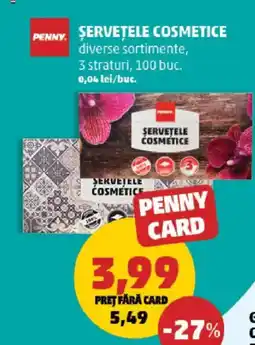 Penny Șervețele cosmetice Ofertă