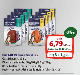 Fressnapf PREMIERE Pure Meaties Gustări pentru câini Ofertă