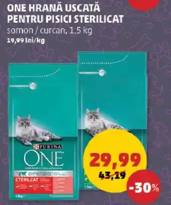 Penny One hrană uscată pentru pisici sterilicat Ofertă