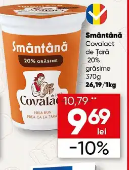 PROFI Smântână Covalact de Țară 20% grăsime Ofertă