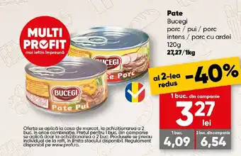 PROFI Pate Bucegi porc / pui / porc intens/porc cu ardei Ofertă