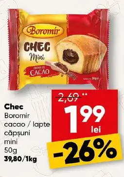 PROFI Chec Boromir cacao/lapte căpşuni mini Ofertă