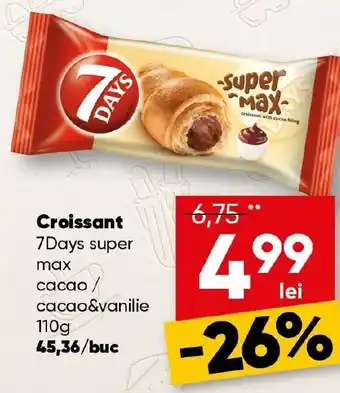 PROFI Croissant 7Days super max cacao/ cacao&vanilie Ofertă