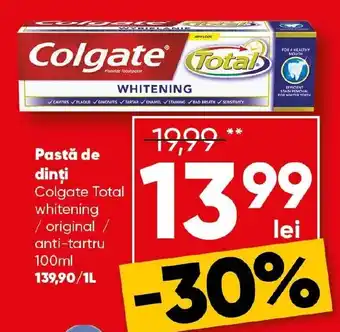 PROFI Pastă de dinţi Colgate Total Ofertă