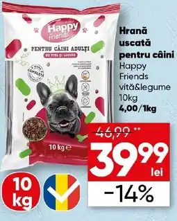 PROFI Hrană uscată pentru câini Happy Friends vitǎ&legume Ofertă