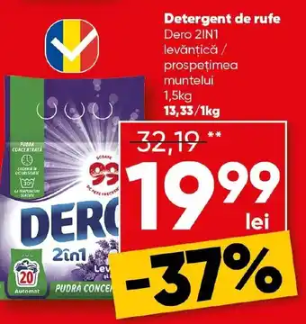 PROFI Detergent de rufe Dero 2IN1 levǎnțică/ prospețimea muntelui Ofertă