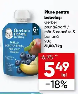 PROFI Piure pentru bebeluşi Gerber Ofertă