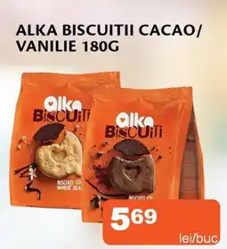 Unicarm Alka biscuitii cacao/ vanilie Ofertă