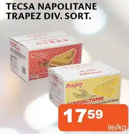 Unicarm Tecsa napolitane trapez div. sort. Ofertă