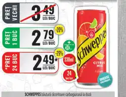 CBA SCHWEPPES băutură răcoritoare carbogazoasă la doză Ofertă