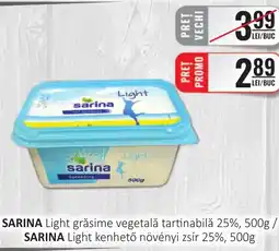 CBA SARINA Light grăsime vegetală tartinabilă 25% Ofertă