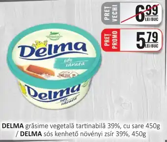 CBA DELMA grăsime vegetală tartinabilă 39%, cu sare Ofertă