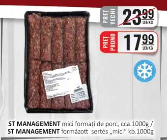 CBA ST MANAGEMENT mici formați de porc Ofertă