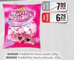 CBA WOOGIE Pink&White Hearts bezele Ofertă