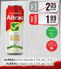 CBA ALBRAU bere blondă 4.5% alc. Ofertă